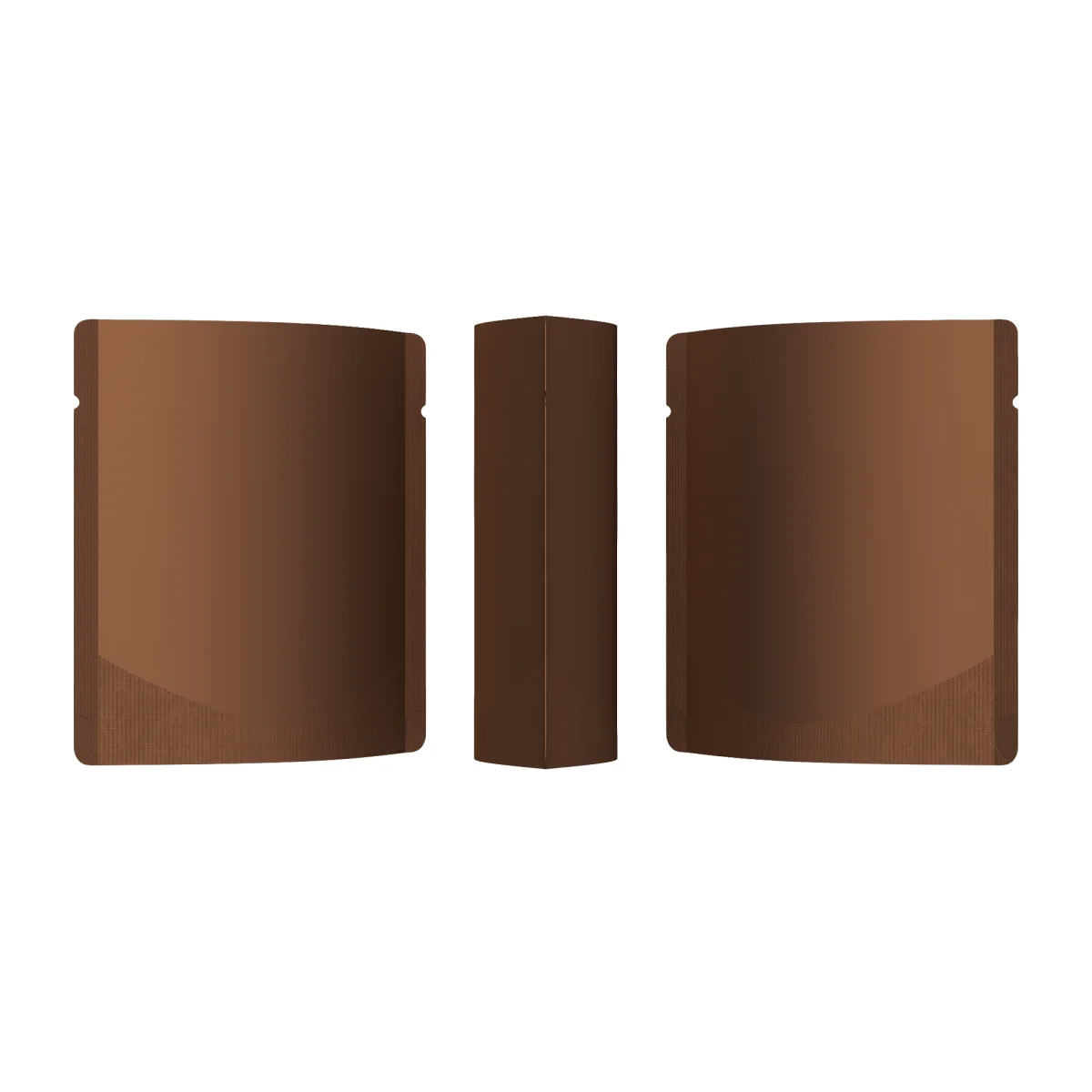 Matte Mahogany Brown Square Aluminum Stand-Up Bag Matte Mahogany Brown Square Aluminum Stand-Up Bag