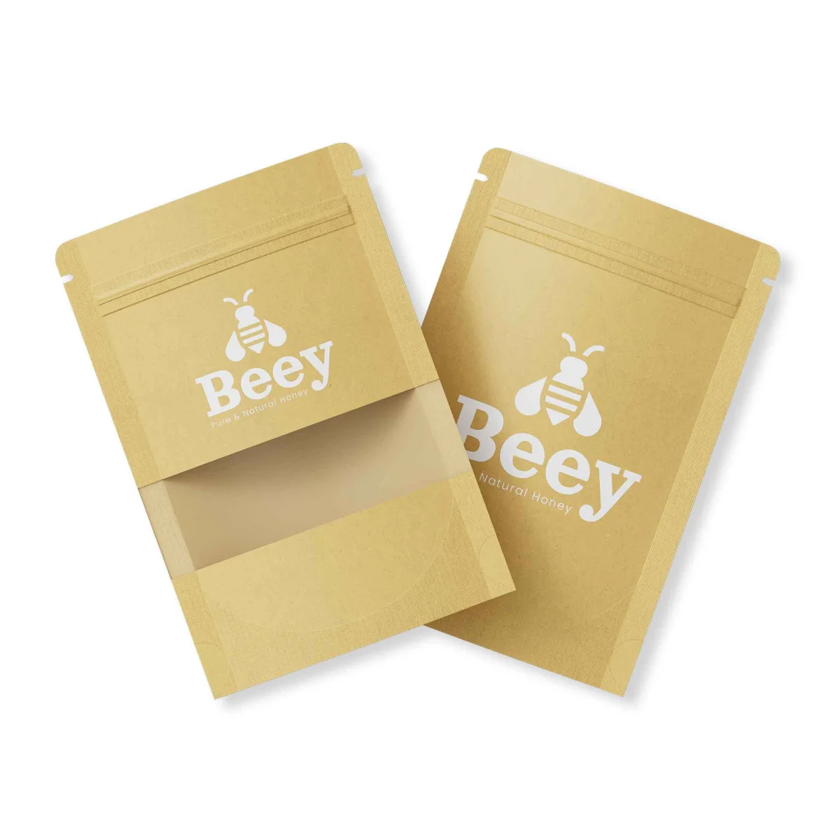 Custom Kraft Stand-Up Bag with Window and Rounded Corners Custom Kraft Stand-Up Bag with Window and Rounded Corners