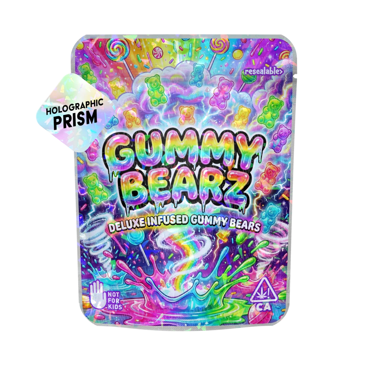 Gummy Bearz Mylar Sticker Packs Gummy Bearz Mylar Sticker Packs