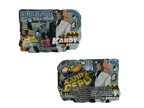 Blue Face Killa Mylar Bags 3.5g Kandy Depo