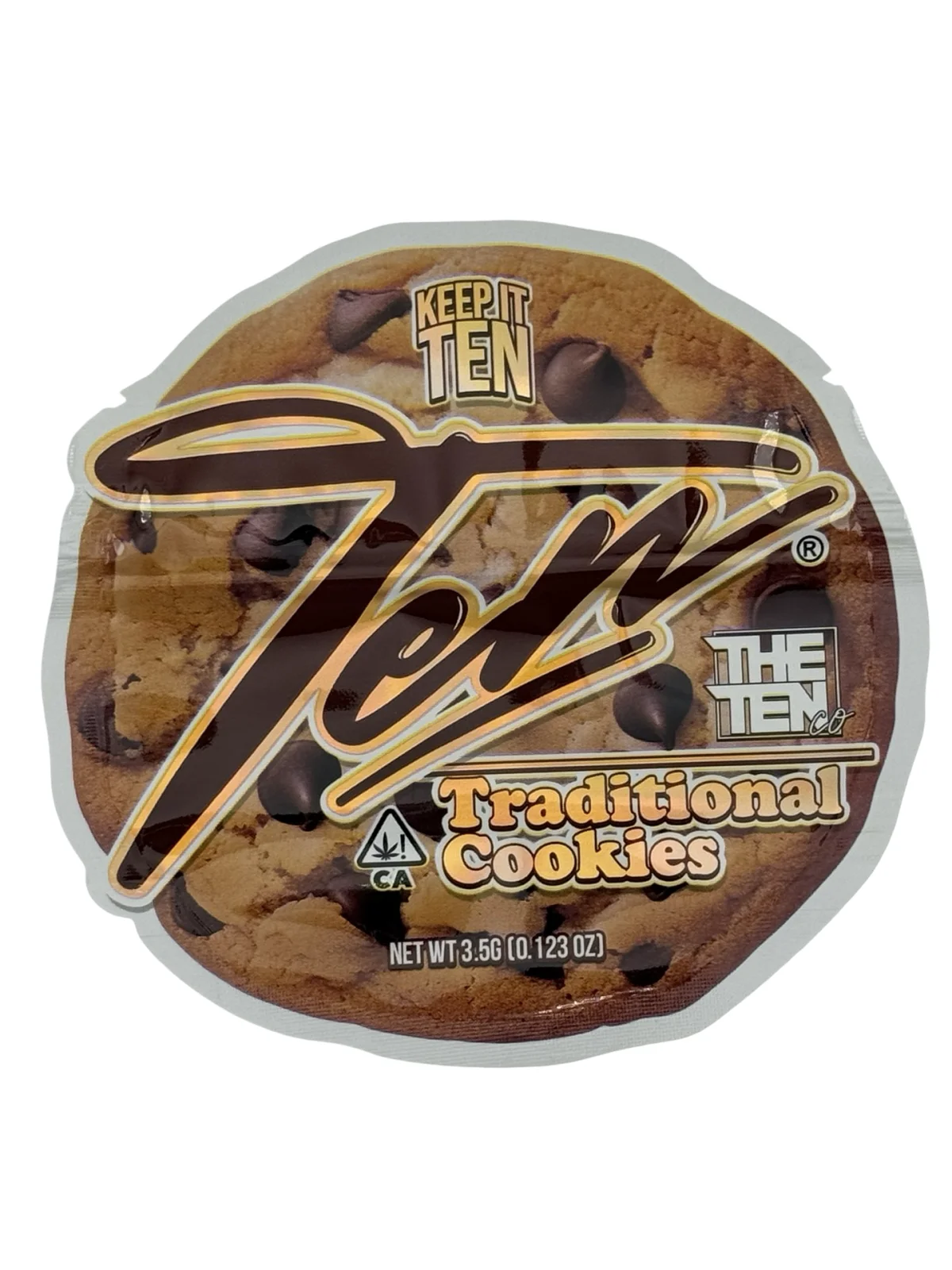 Traditional Cookies Mylar Bags 3.5g The Ten Co Traditional Cookies Mylar Bags 3.5g The Ten Co