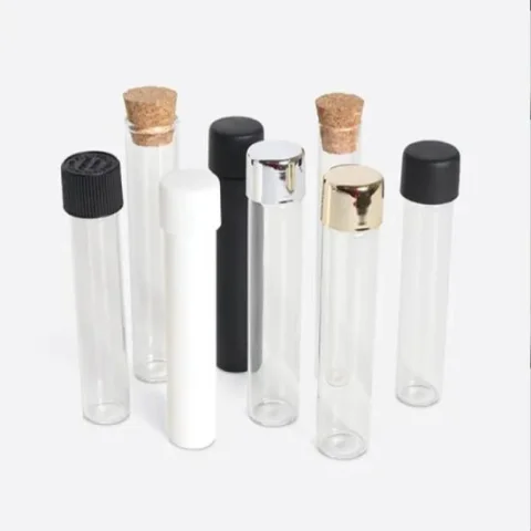 120 mm Glass Pre-Roll Tube with Child-Resistant Cap