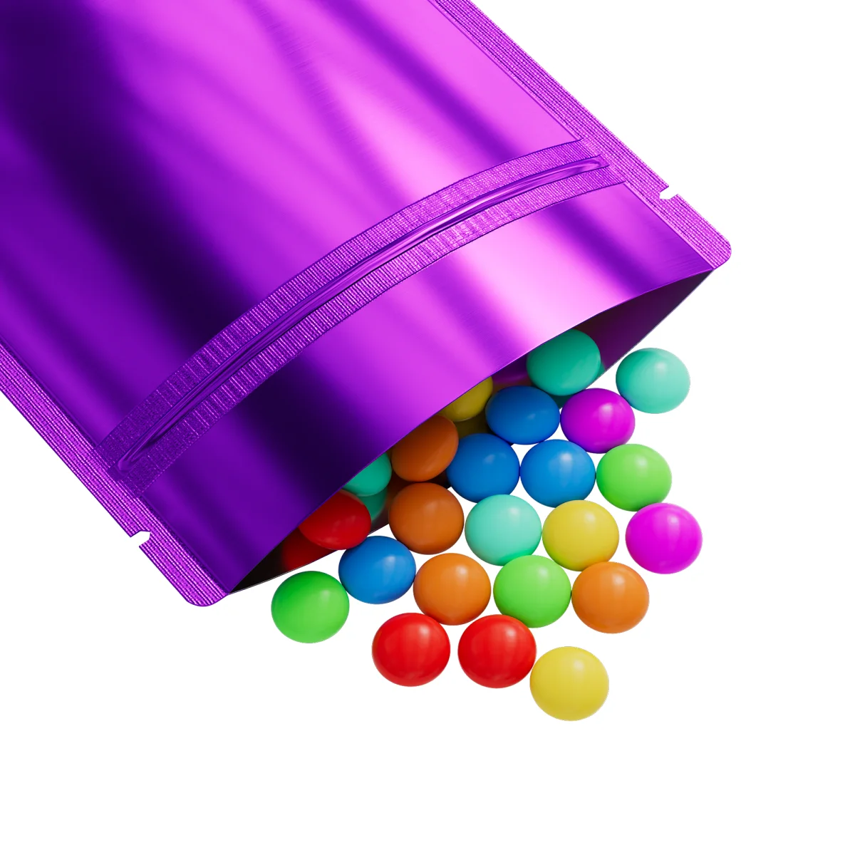 Reusable Flat Zipper Seal Bags – Glossy Grape Purple Reusable Flat Zipper Seal Bags – Glossy Grape Purple