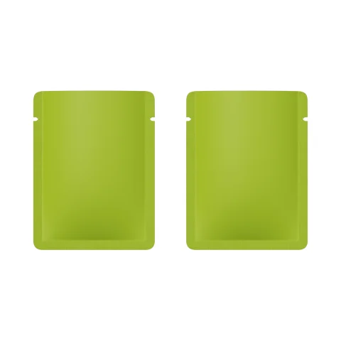 Matte Pistachio Green Aluminum Bottom-Fill Sample Bag