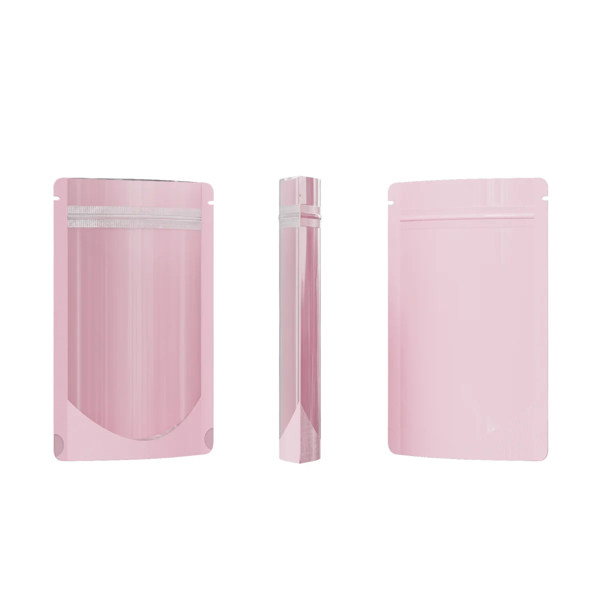 Glossy Half Birthday Pink Metallic Mylar Foil Stand-Up Glossy Half Birthday Pink Metallic Mylar Foil Stand-Up