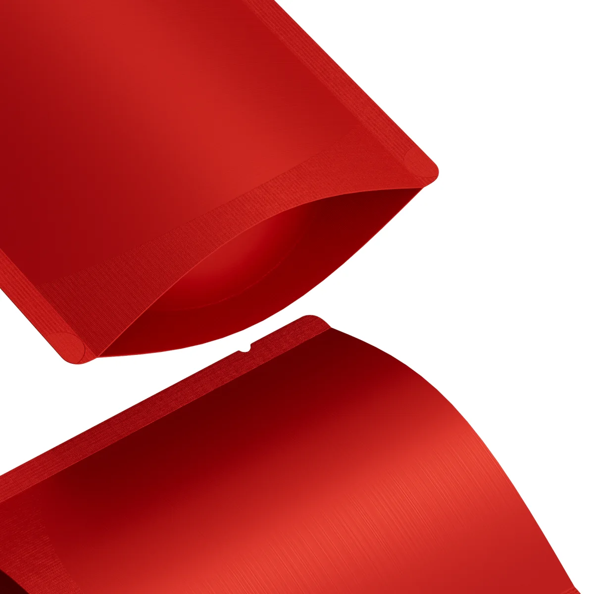 Matte Rose Red Square Aluminum Stand-Up Bag Matte Rose Red Square Aluminum Stand-Up Bag