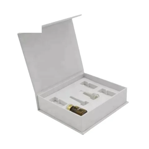 Custom White Magnetic Skincare Box with Foam Insert