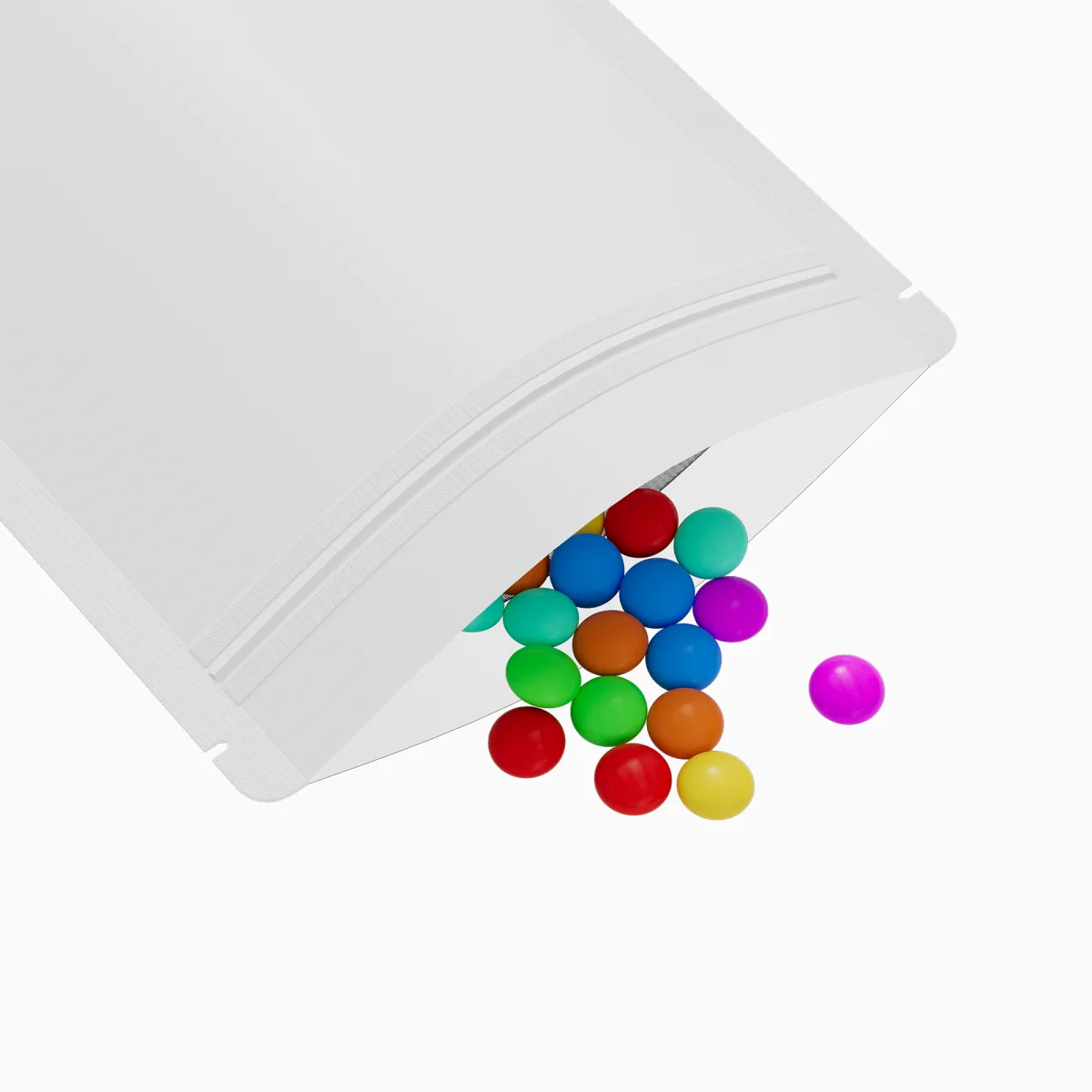 Matte Half Ice White Translucent Plastic Stand-Up Bags Matte Half Ice White Translucent Plastic Stand-Up Bags