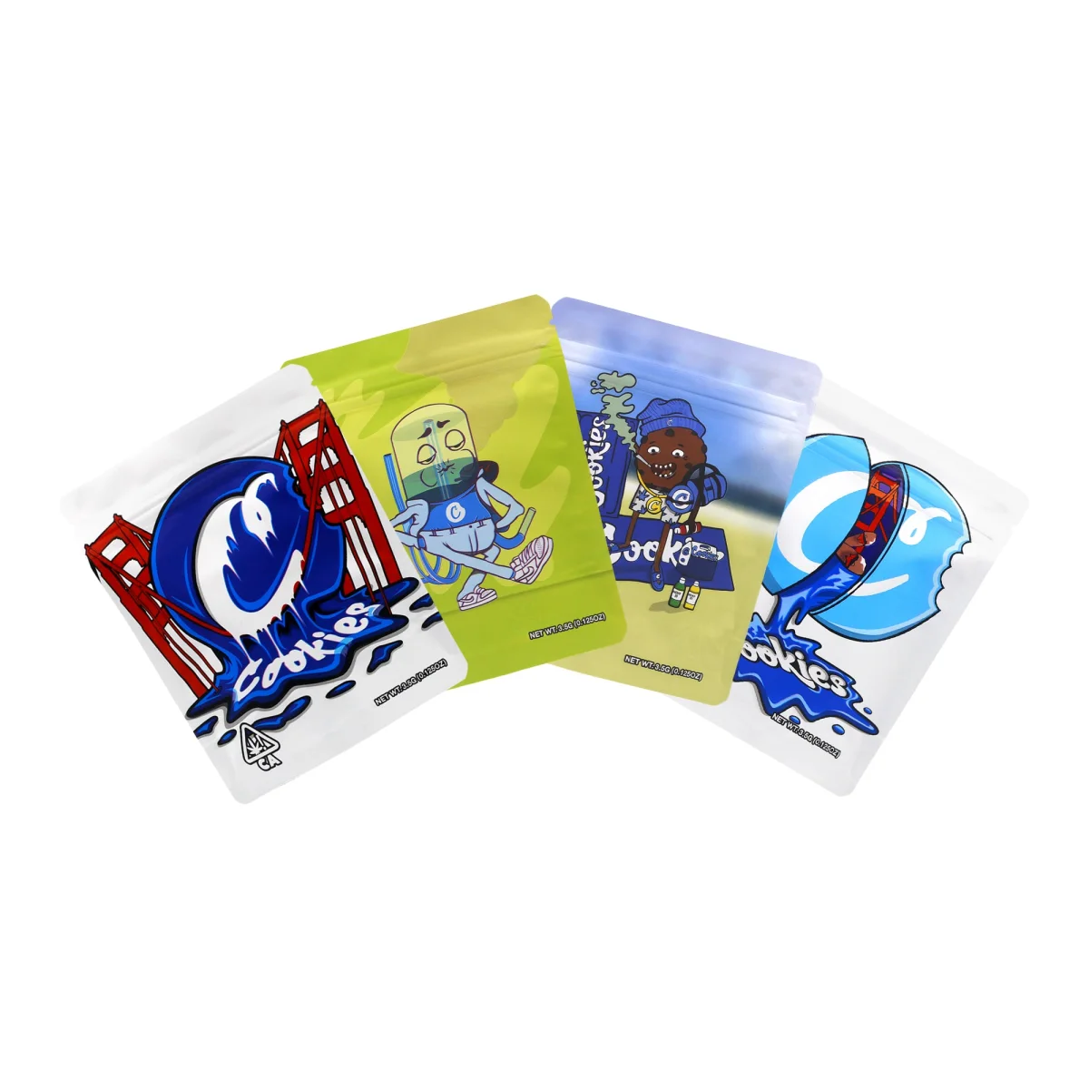 SF Summer Theme Matte Smell-Proof Foil Stand-Up Bag SF Summer Theme Matte Smell-Proof Foil Stand-Up Bag