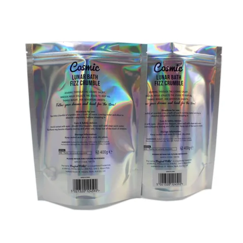 Self-Adhesive Holographic Mylar Stand-Up Pouch