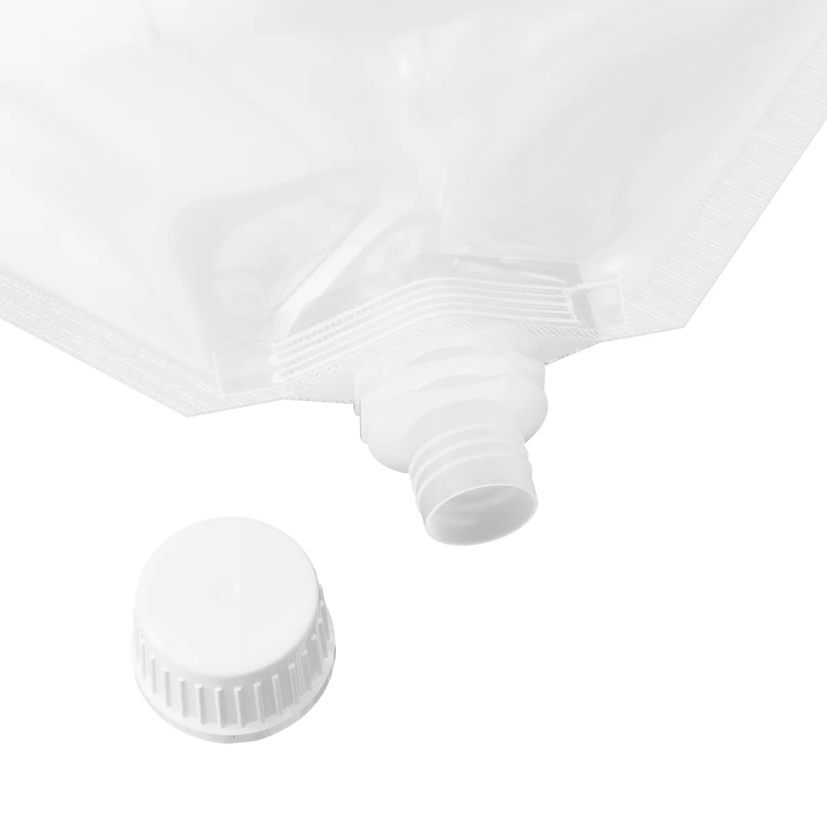 Glossy Clear Stand-Up Pouch with Corner Twist Cap Glossy Clear Stand-Up Pouch with Corner Twist Cap
