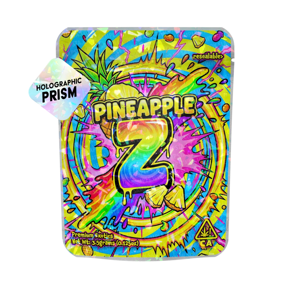 Pineapple Z Mylar Sticker Packs Pineapple Z Mylar Sticker Packs