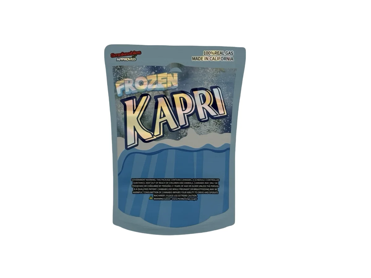 Frozen Kapri 3.5g Mylar Bags High Tolerance Frozen Kapri 3.5g Mylar Bags High Tolerance