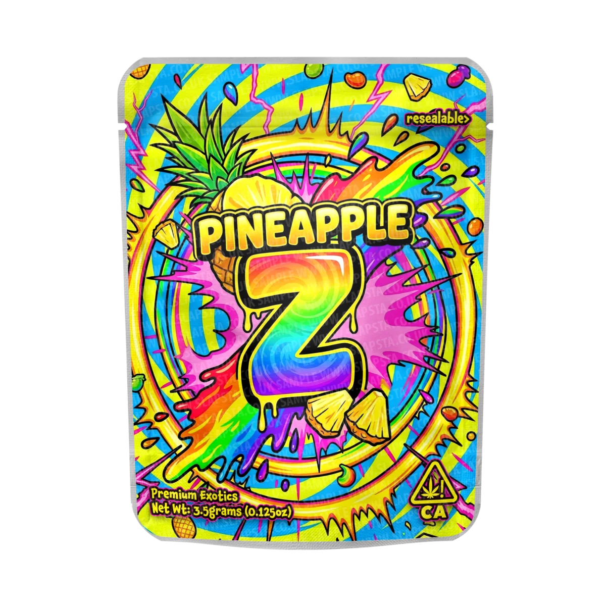 Pineapple Z Mylar Sticker Packs Pineapple Z Mylar Sticker Packs