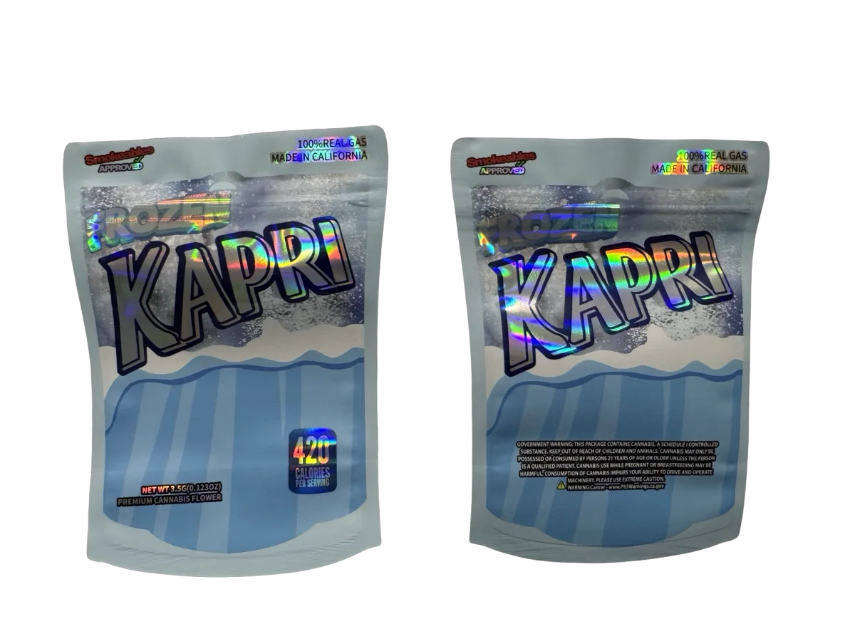 Frozen Kapri 3.5g Mylar Bags & Boxes High Tolerance