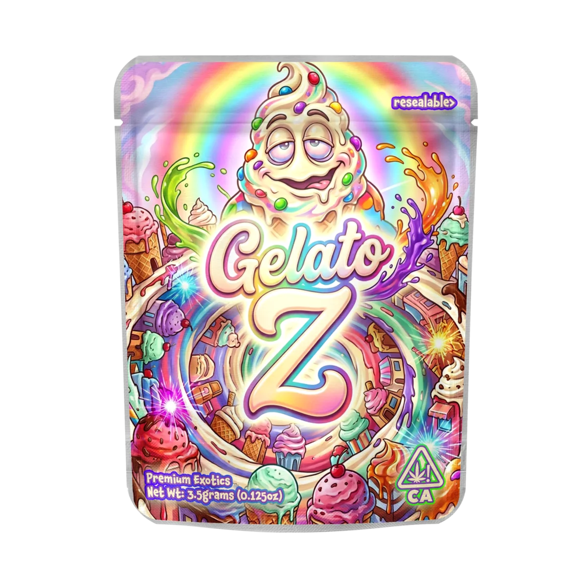Gelato 41 Z Mylar Pouches Pre-Labeled Gelato 41 Z Mylar Pouches Pre-Labeled