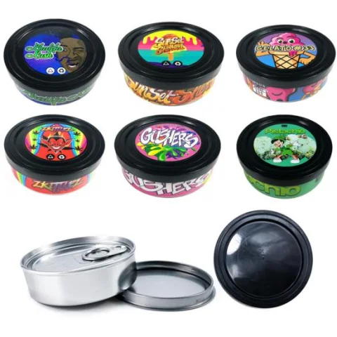 Custom Label 100 ml Hand-Sealed Tin Can
