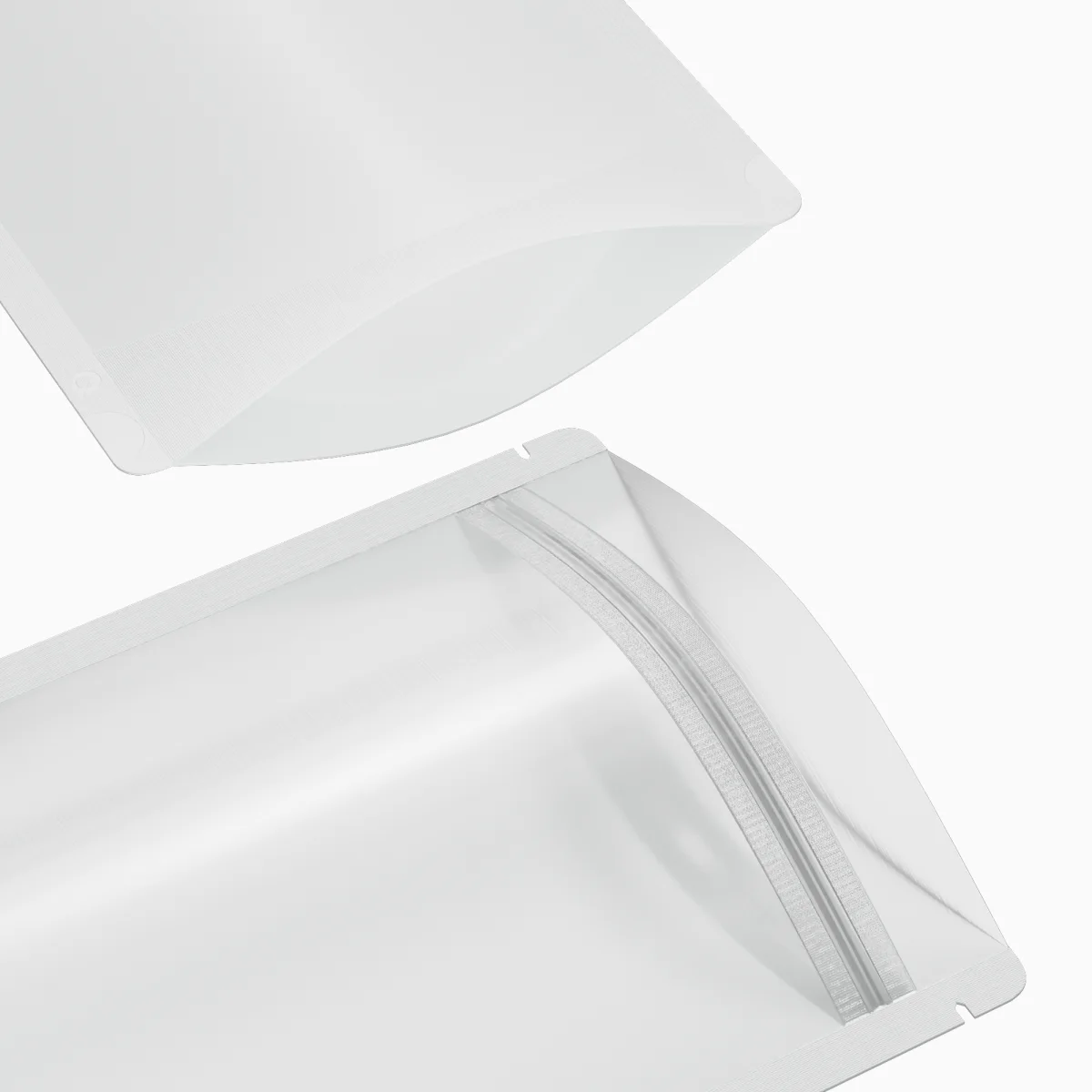 Matte Half Ice White Translucent Plastic Stand-Up Bags Matte Half Ice White Translucent Plastic Stand-Up Bags