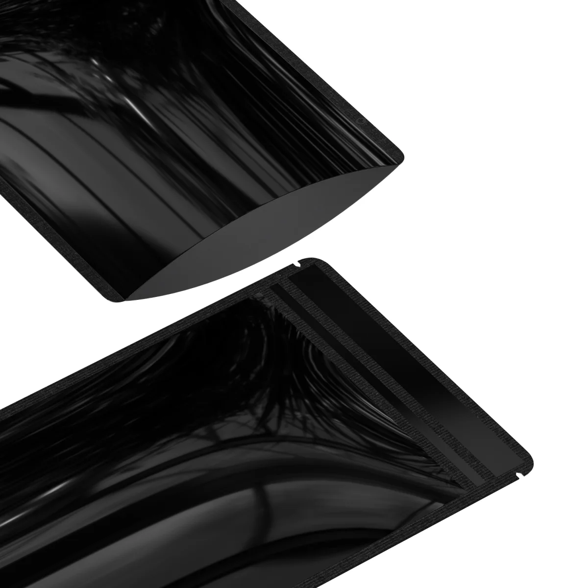 Black Mylar Flat Zipper Packaging Bag Black Mylar Flat Zipper Packaging Bag