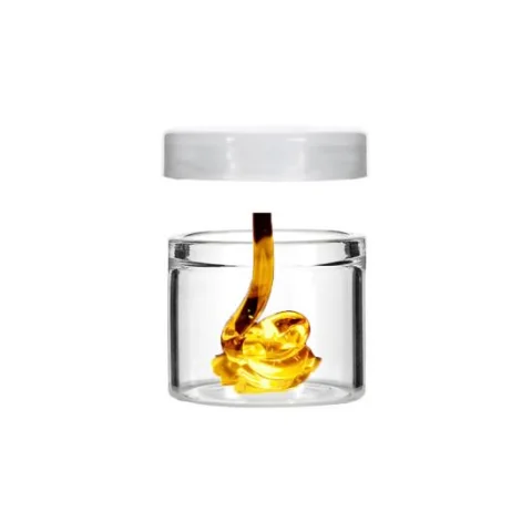 5 ml Clear Glass No-Neck Concentrate Jar with Silicone Lid
