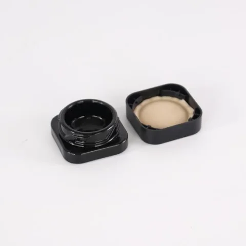 Child-Resistant Clear Glass Cosmetic Jar