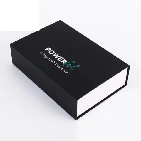 Rigid Book-Shaped Cardboard Box with Magnetic Closure