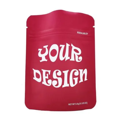 Custom Design Child-Resistant Mylar Zipper Packaging Bag