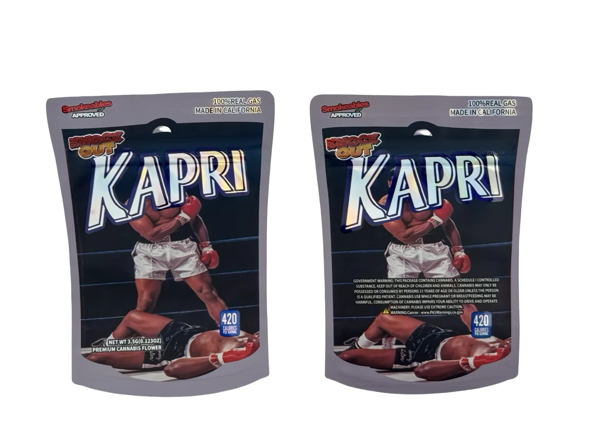 Knock Out Kapri 3.5g Mylar Bags High Tolerance Knock Out Kapri 3.5g Mylar Bags High Tolerance