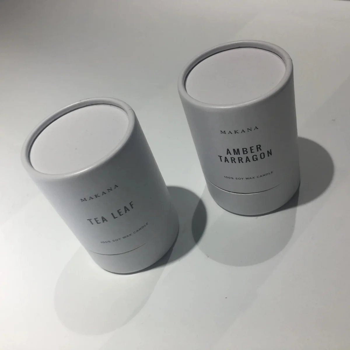 Custom White Cardboard Tube Box for Mini Bottles Custom White Cardboard Tube Box for Mini Bottles