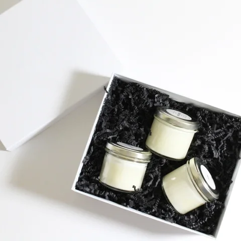 Luxury custom design cardboard paper candle box