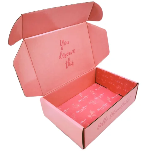 Custom E-Flute Corrugated Shoe Box