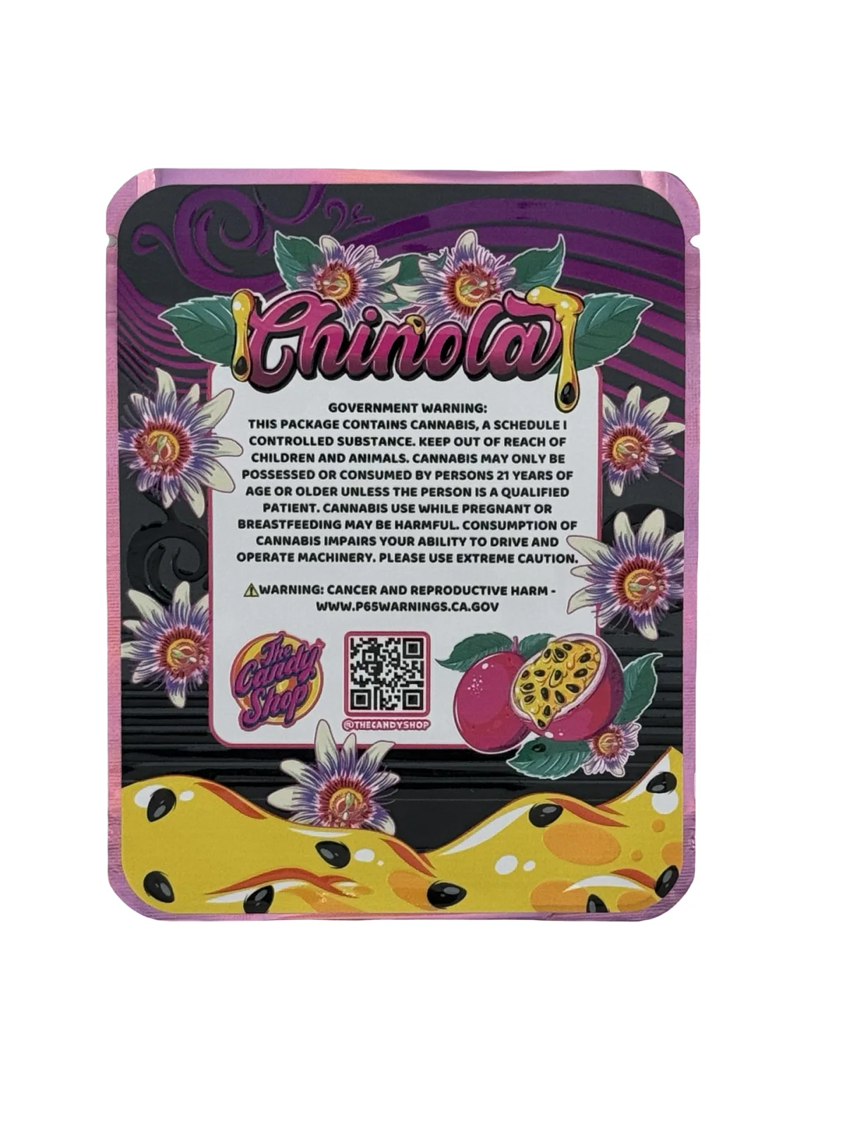 Chinola (Passion Fruit) Mylar Bags 3.5g The Candy Shop Chinola (Passion Fruit) Mylar Bags 3.5g The Candy Shop