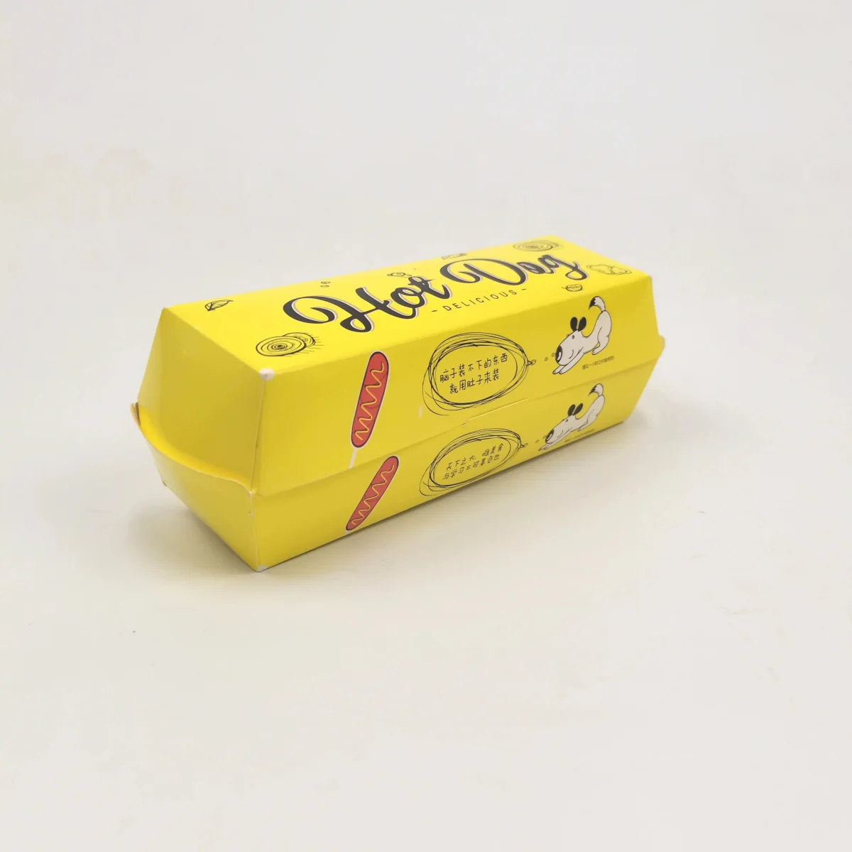White Paper Hot Dog Packaging Box White Paper Hot Dog Packaging Box