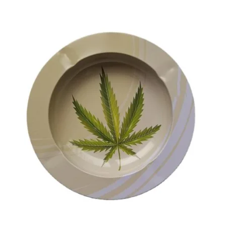 Custom Logo Small Round Metal Ashtray