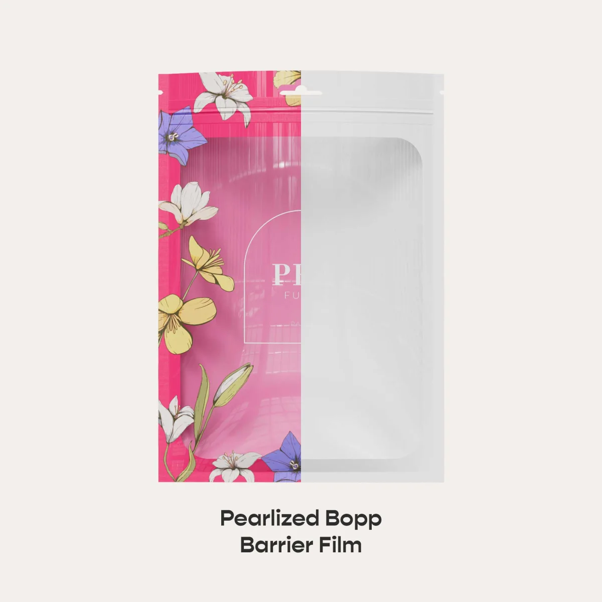 Custom Glossy Windowed Zipper Packaging Bag Custom Glossy Windowed Zipper Packaging Bag