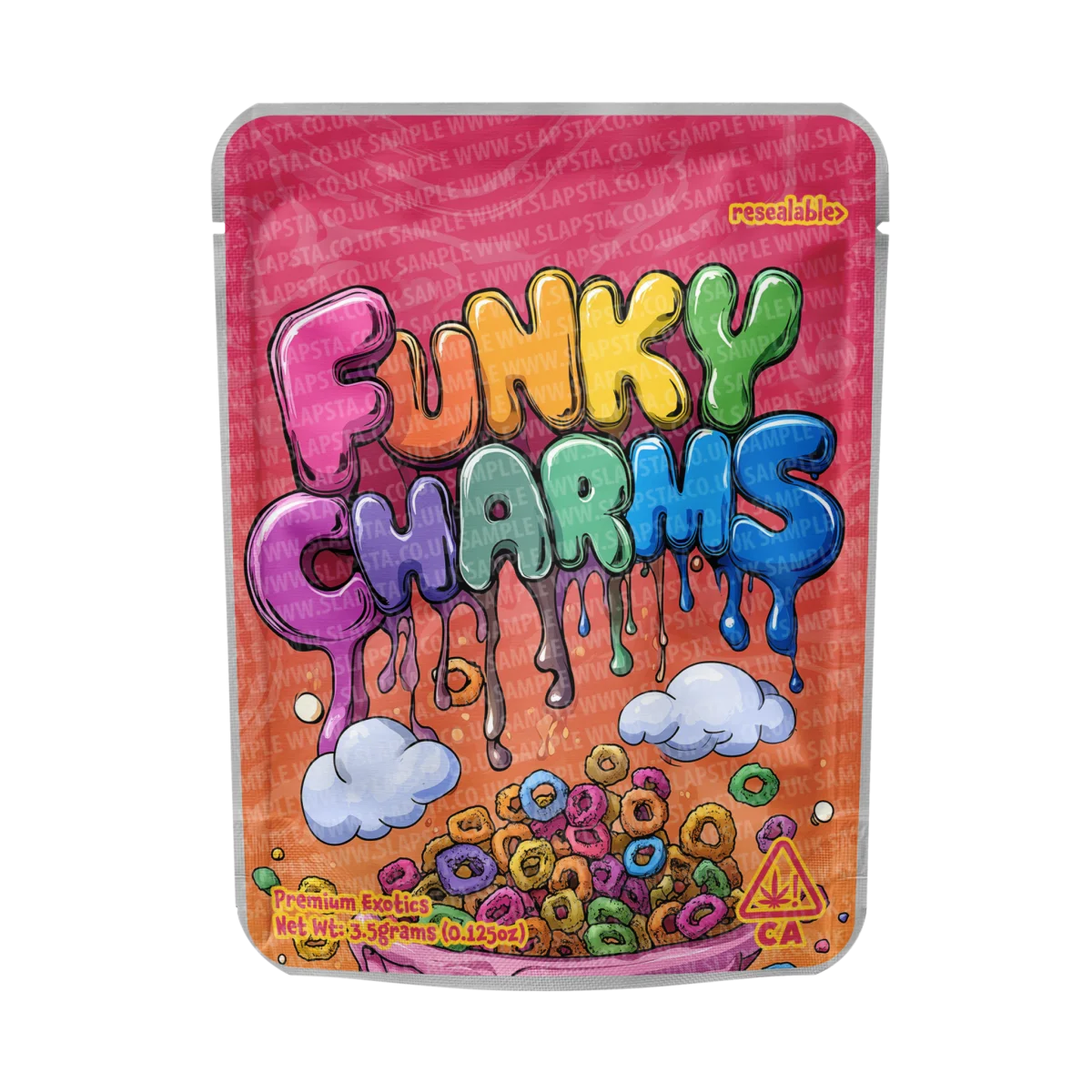 Funky Charms Mylar Pouches Pre-Labeled Funky Charms Mylar Pouches Pre-Labeled