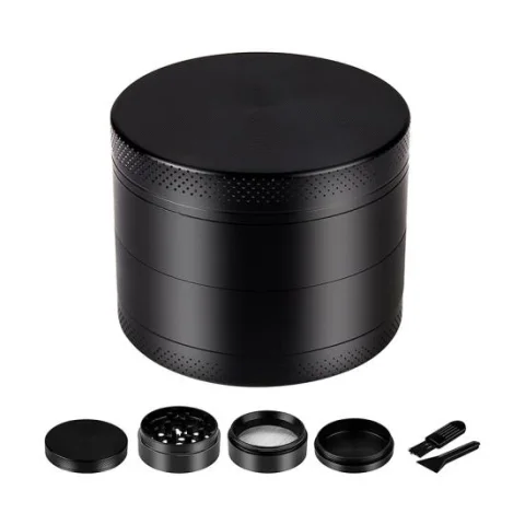 Large Four-Piece Zinc Alloy Herb Grinder