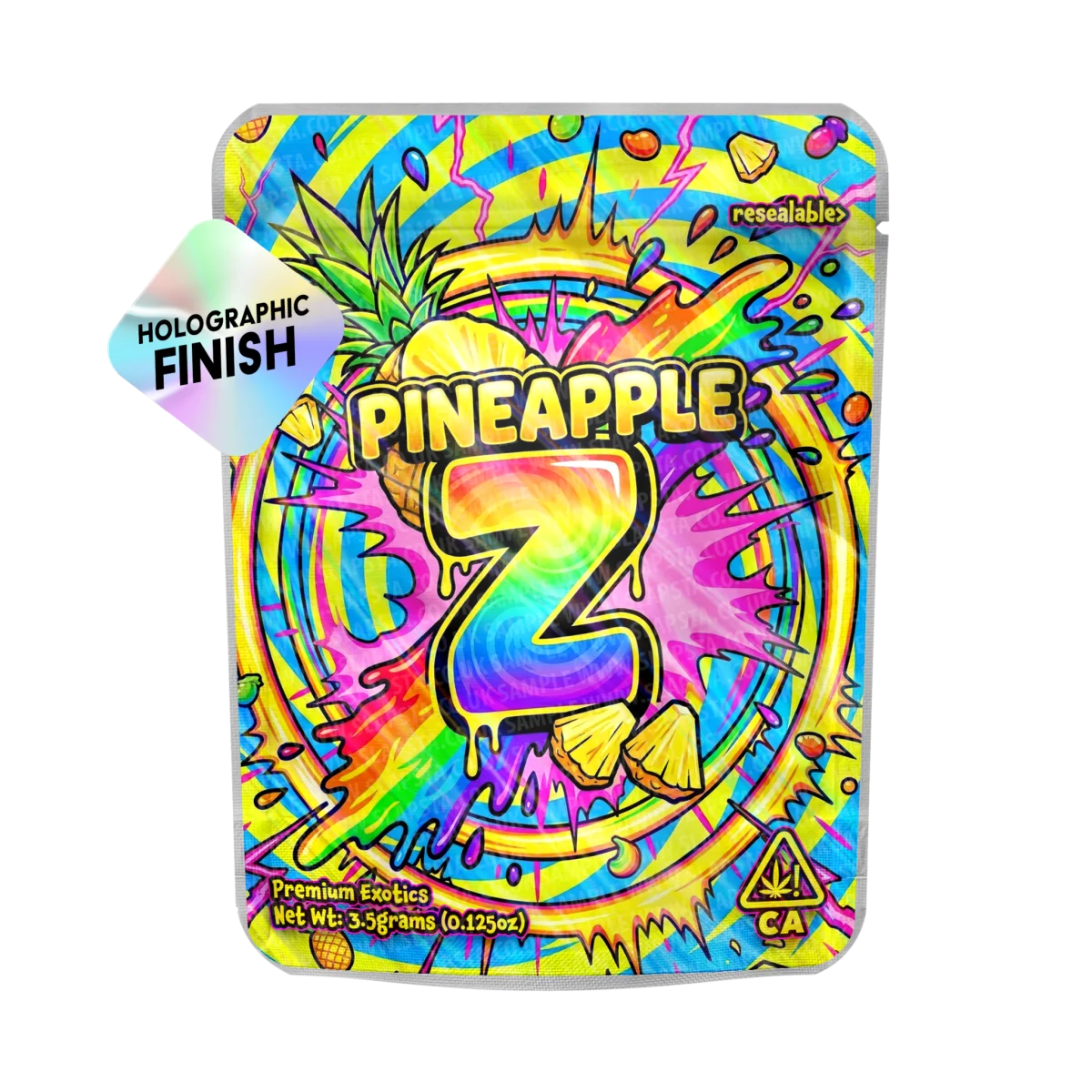 Pineapple Z Mylar Sticker Packs Pineapple Z Mylar Sticker Packs