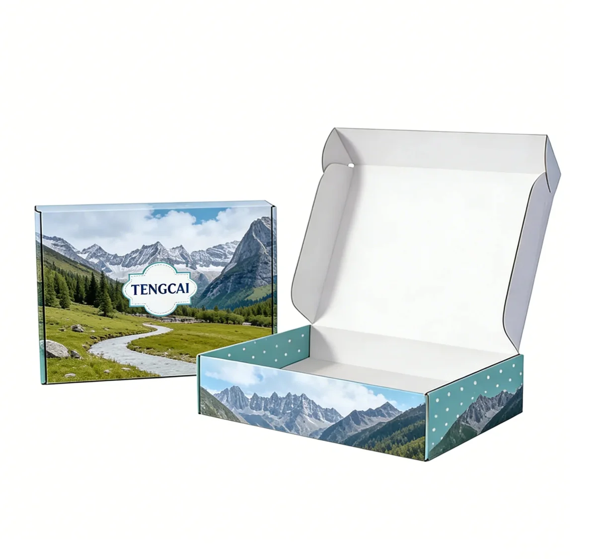 Custom Corrugated Mailer Box with Printed Logo