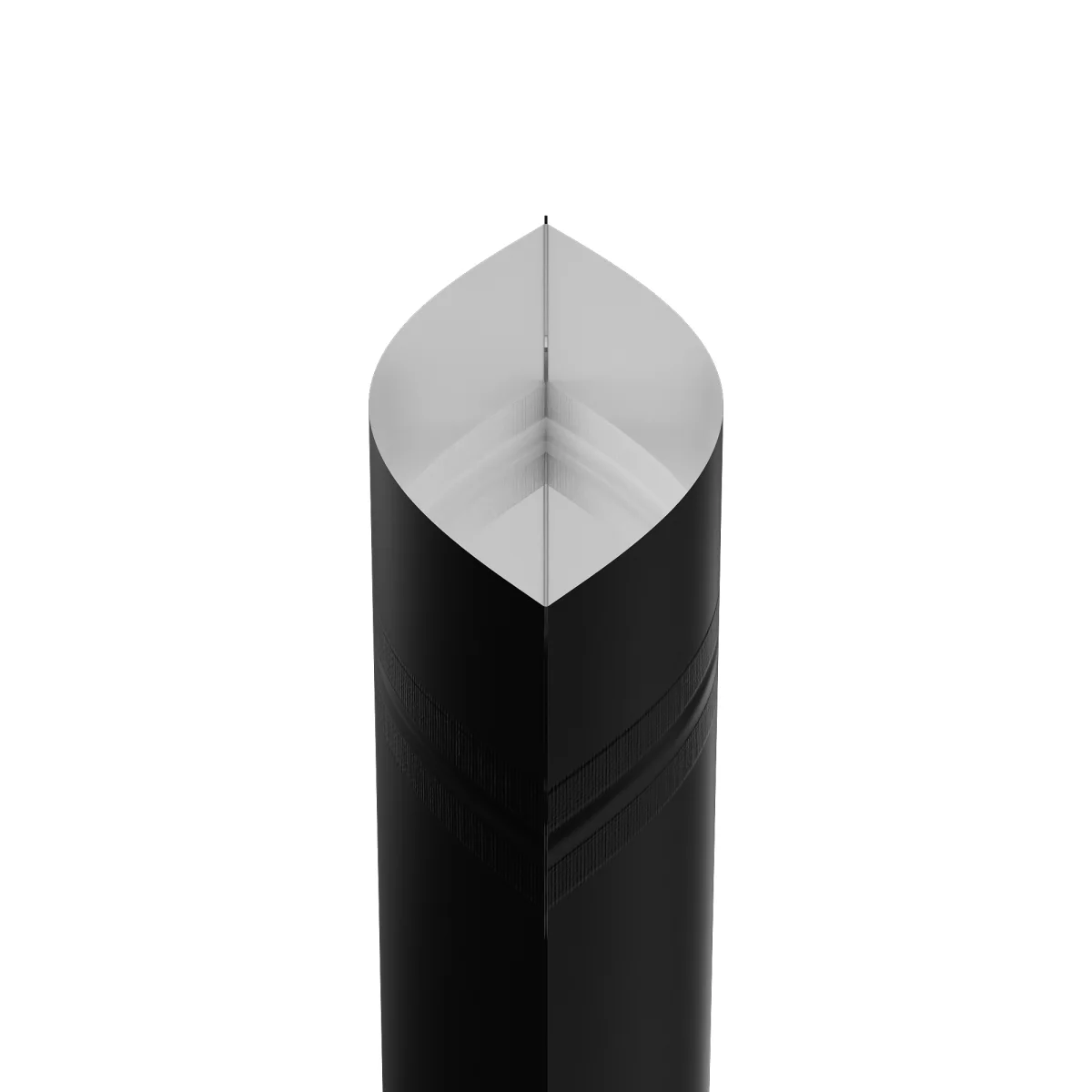 Matte Black Mylar Stand-Up Bag with Rounded Corners Matte Black Mylar Stand-Up Bag with Rounded Corners