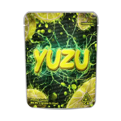 Yuzu Mylar Pouches Pre-Labeled
