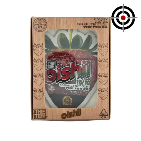 Oishii 3.5g Mylar Bags & Boxes The Ten Co (25 Sets)