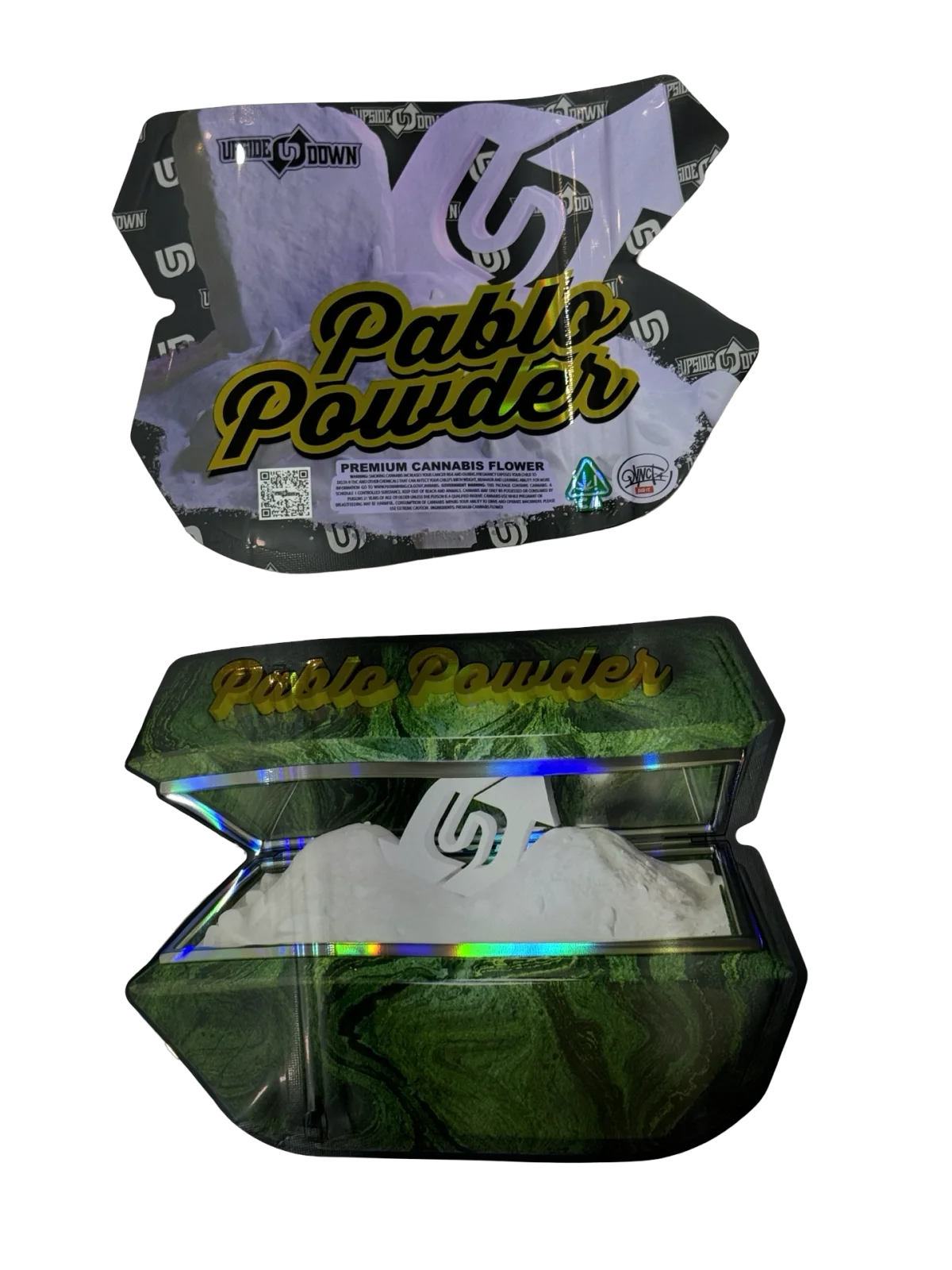Pablo Powder Mylar Bags 3.5g Upside Down Pablo Powder Mylar Bags 3.5g Upside Down