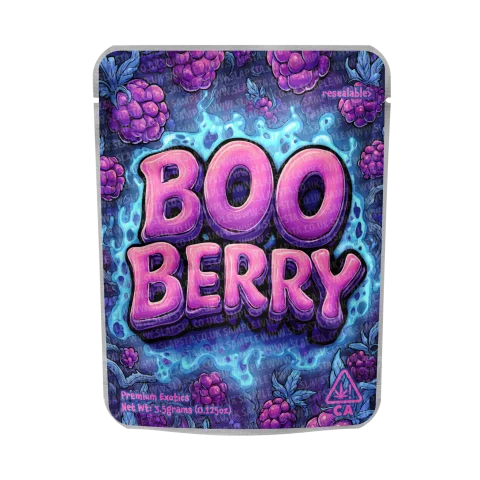 Boo Berry Mylar Pouches Pre-Labeled