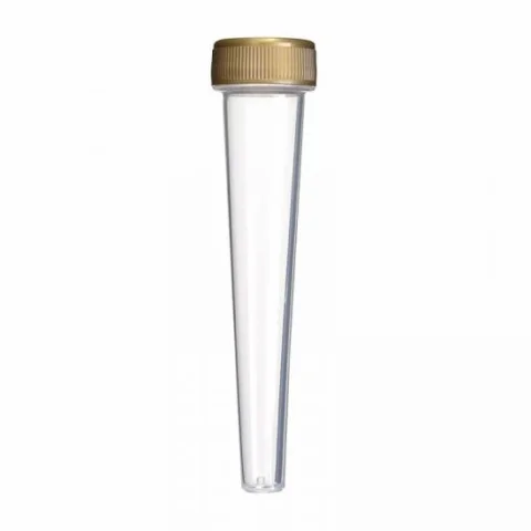 98 mm Clear Conical Tube with Child-Resistant Twist Cap