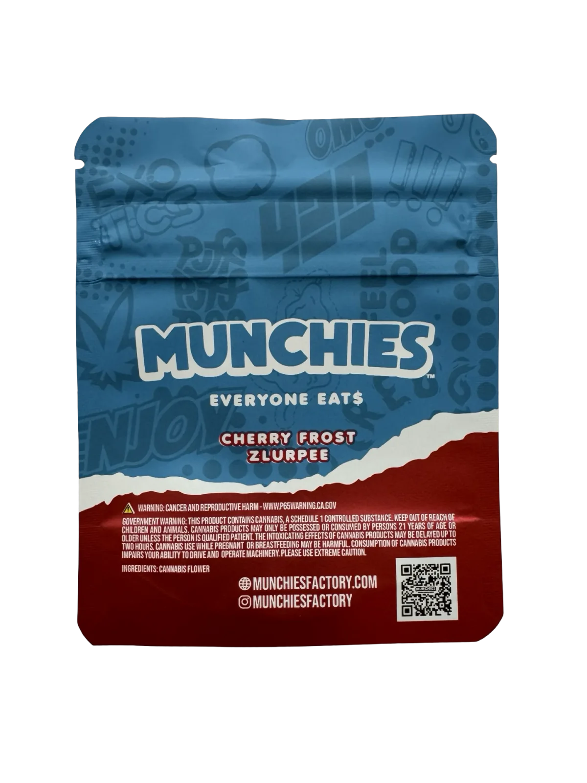 Cherry Frost Zlurpee Mylar Bags 3.5g Munchies Cherry Frost Zlurpee Mylar Bags 3.5g Munchies