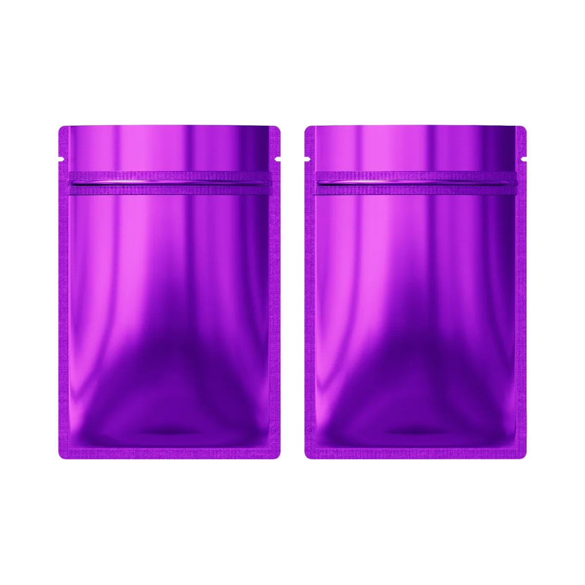 Reusable Flat Zipper Seal Bags – Glossy Grape Purple Reusable Flat Zipper Seal Bags – Glossy Grape Purple