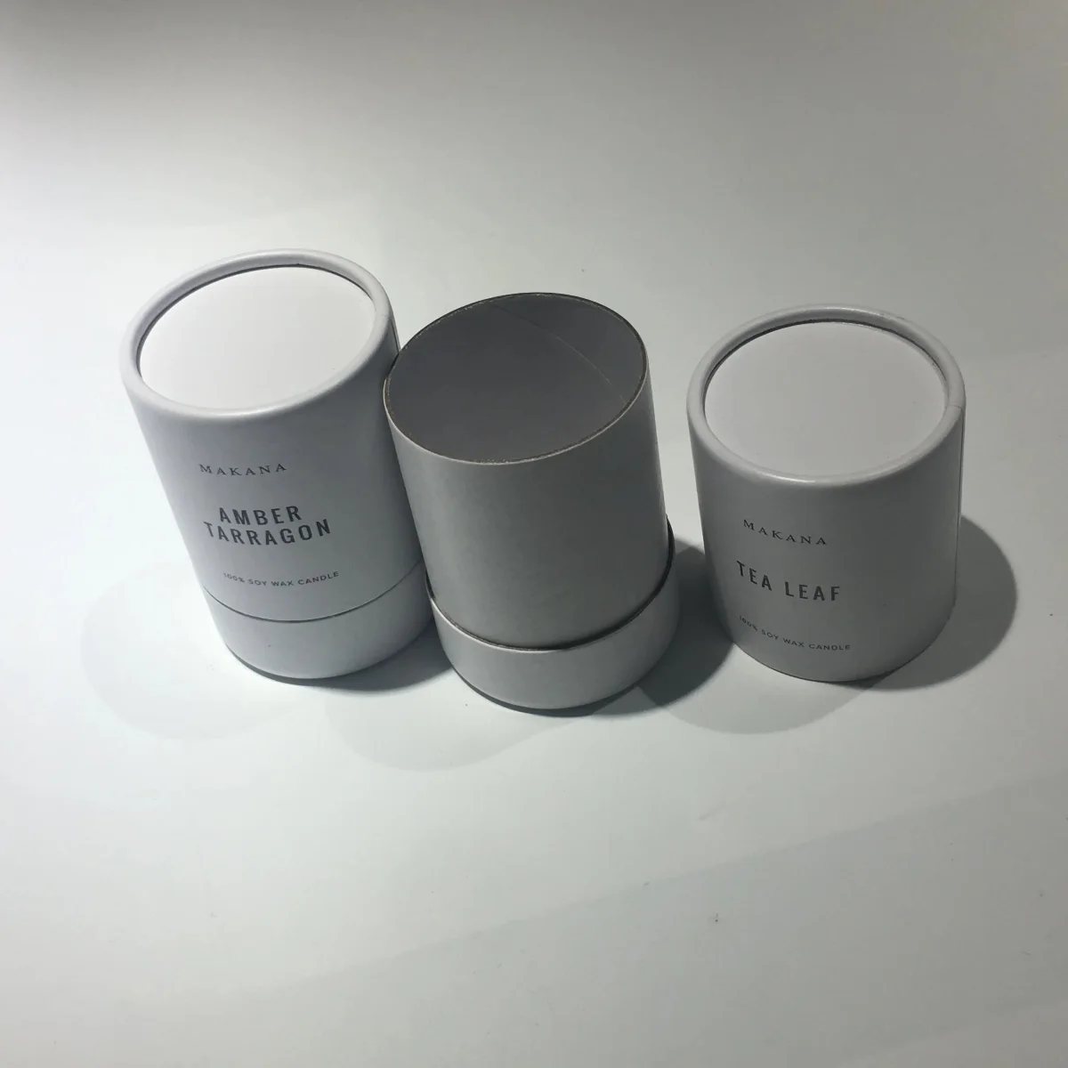 Custom White Cardboard Tube Box for Mini Bottles Custom White Cardboard Tube Box for Mini Bottles