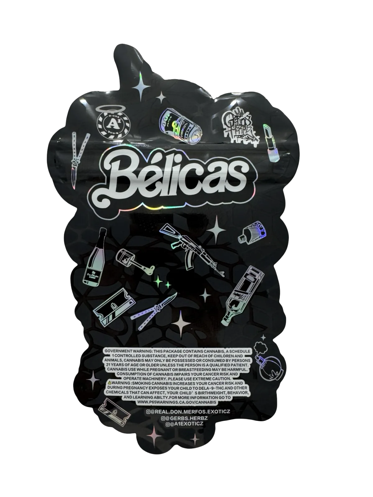 Belicas 3.5g Mylar Bags Don Merfos Belicas 3.5g Mylar Bags Don Merfos