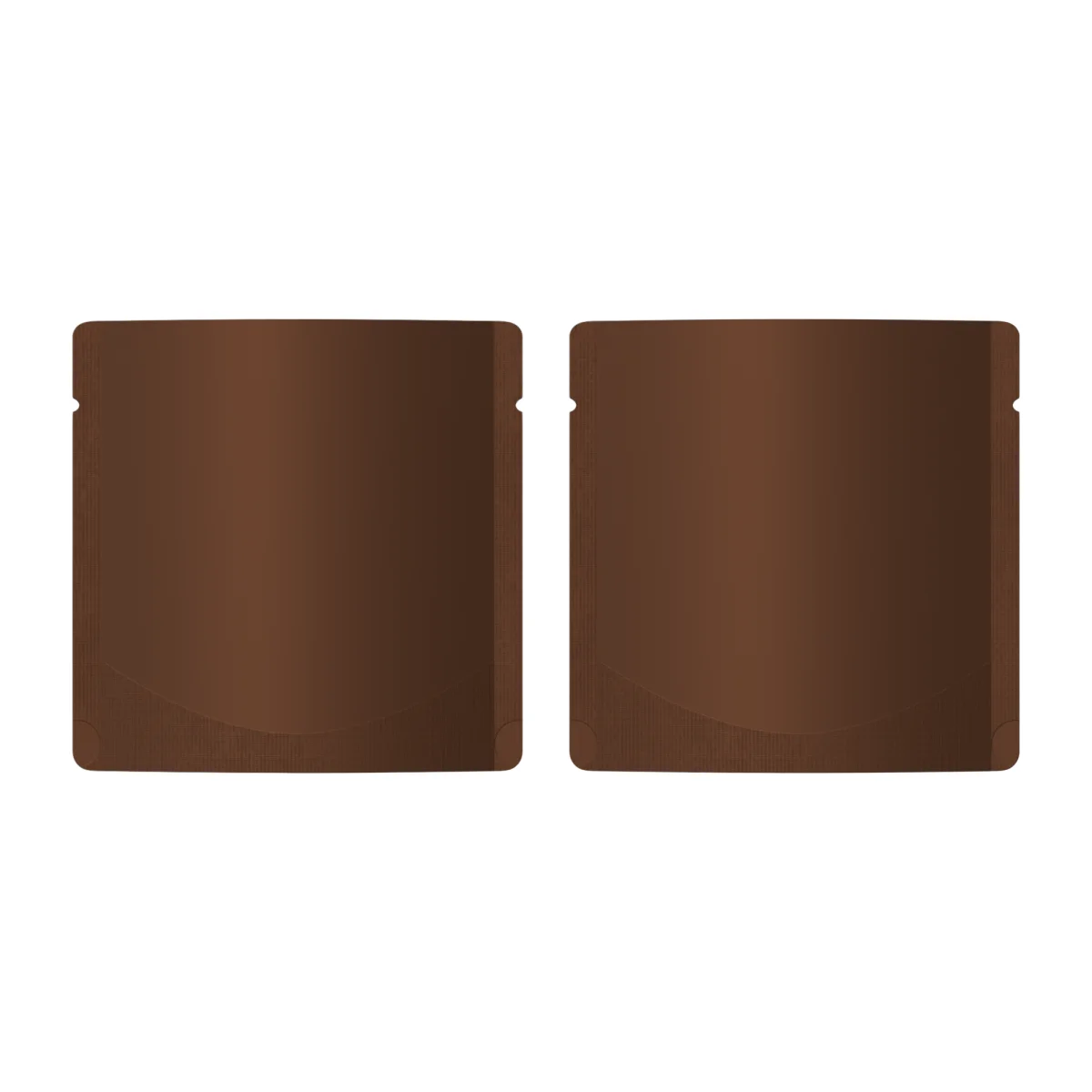 Matte Mahogany Brown Square Aluminum Stand-Up Bag Matte Mahogany Brown Square Aluminum Stand-Up Bag
